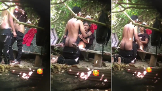 Horny Desi Wife, Aching for Intense Orgasms, Cheating Her Husband by Fuck Young Hunk in Dense Jungle Thicket