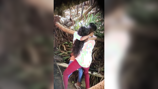 Spy Cam Catches Indian Whore Wife Banging Her Young Lover's Cock Deep in the Jungle