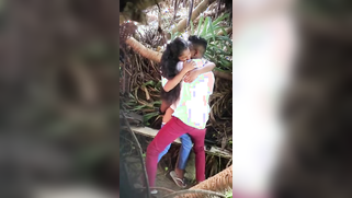 Spy Cam Catches Indian Whore Wife Banging Her Young Lover's Cock Deep in the Jungle