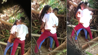 Desi Village Wife, Cheats on Her Hubby with Young Stud in Jungle, Caught on Voyeur Cam Fucking Wildly