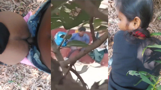 Horny Desi College Whore  Fucked Hard In The Bushes As Classmate Tapes Her Leaked MMs Video