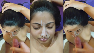 Cute Desi GF With Angel Face Gets Brutally Cum-Drenched By Her Own Filthy Asshole BF