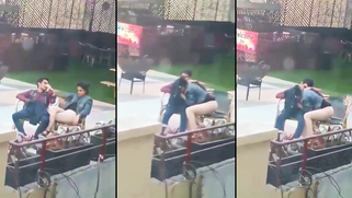 Naughty Indian Girl Sucks Her Lover's Dick on Busy Street, Filmed Secretly - Caught Cheating