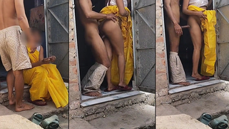 Desi Wife Outdoor Fucking with Neighbour When Hubby Away