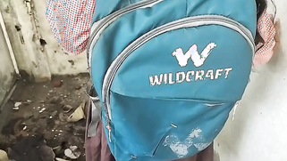 Top Desi Student Bitch Groans Wild While Deepthroating Her Buddy's Huge Dick Under School Fence | XXX Video on AllSex.XXX