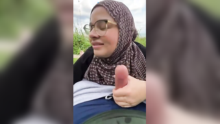 Horny Straight-A Slut In Hijab Moans Like a Total Bitch Sucking Classmate's Cock in Bushes | XXX Video on AllSex.XXX