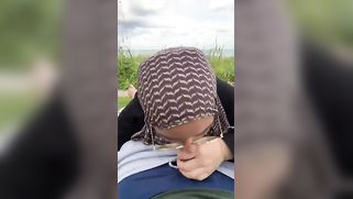 Horny Straight-A Slut In Hijab Moans Like a Total Bitch Sucking Classmate's Cock in Bushes | XXX Video on AllSex.XXX