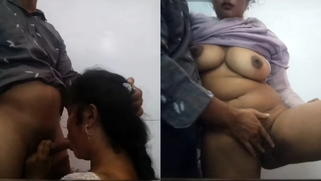 Boss Owns Cheating Indian Bitch's  Mouth & Pussy on Hidden Cam, She Begs for Cum
