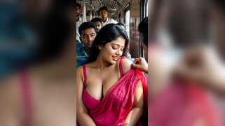 Frantic Desi Milf Strips Naked, Whips Out Her Massive Jugs on Jammed Train Ride | XXX Video on AllSex.XXX
