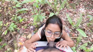 Cute Desi Village Slut Gags on Thick Cock Deep in Jungle Blowbang | XXX Video on AllSex.XXX