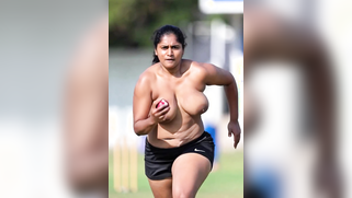 Busty Indian Cricketer Bitch Exposes Giant Tits to Horny Stadium Perverts | XXX Video on AllSex.XXX