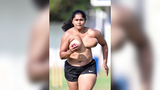 Busty Indian Cricketer Bitch Exposes Giant Tits to Horny Stadium Perverts | XXX Video on AllSex.XXX