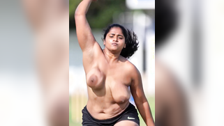 Busty Indian Cricketer Bitch Exposes Giant Tits to Horny Stadium Perverts | XXX Video on AllSex.XXX