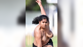 Busty Indian Cricketer Bitch Exposes Giant Tits to Horny Stadium Perverts | XXX Video on AllSex.XXX