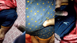 While my Indian mother-in-law was sleeping, I jerked off and came in her sari.