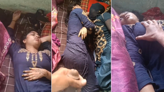 Pervy Brother Beats His Meat While Spying On His Desi Sis's Naked Tits As She Sleeps | XXX Video on AllSex.XXX