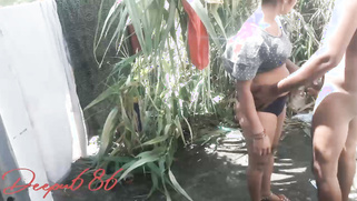 Desi aunt slut gets fucked by him outdoors for cash while her hubby works field leaked mms | XXX Video on AllSex.XXX