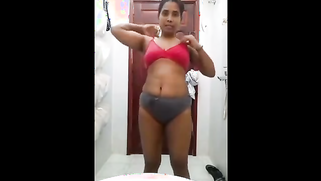Putting on clothes busty amateur Indian nympho gets taped on selfie | XXX Video on AllSex.XXX