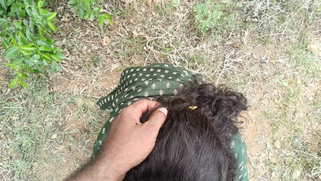 Thick Paki Auntie Taken to Forest Slobbers on His Fat Cock and Gets Finger Fucked