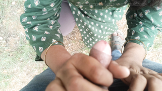 Thick Paki Auntie Taken to Forest Slobbers on His Fat Cock and Gets Finger Fucked | XXX Video on AllSex.XXX
