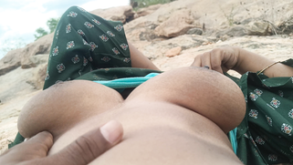 Horny Tamil Married Auntie Gets Her Big Tits Licked and Fucked Raw in the Jungle | XXX Video on AllSex.XXX