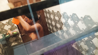 Big Booty MILF Auntie Busted Wet & Soapy in Shower by Horny Nephew's Sneaky Phone | XXX Video on AllSex.XXX