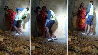 Sneaky Lil Desi Boy Busted Pounding Thick Widow Auntie Doggystyle In Hay Barn