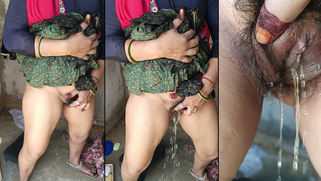 Thick-Ass Desi Auntie Caught Pissing Outside on Phone Cam, Her Booty Jiggles Wild | XXX Video on AllSex.XXX