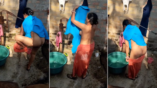 Her Fat Juicy Ass Filmed Butt-Ass Naked In Shower By Sneaky Cock-Hard Nephew
