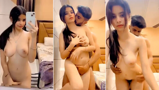 Horny Skinny Punjabi GF Gets Pounded Standing Doggy & Sends Filthy Clip To BF