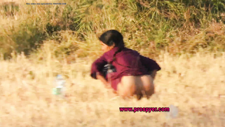 This Fat-Assed Auntie Squat & Spray Piss From Her Hairy Cunt Out In The Open | XXX Video on AllSex.XXX