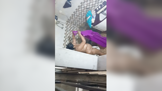 Hidden Cam Catches Slutty Desi Aunty Next Door Soaping Up Her Big Fat Tits in Shower | XXX Video on AllSex.XXX