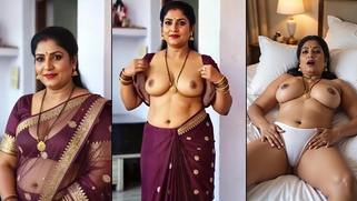 Sneaky Leak! Loaded Aunty Ditches Sari, Poses Butt-Naked For Hubby Outta Town