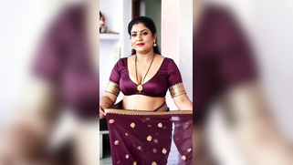 Leaked MMs! Desi Sugar Aunty Drops Sari, Flaunts Fat Tits For Her Out-Of-Town Hubby | XXX Video on AllSex.XXX