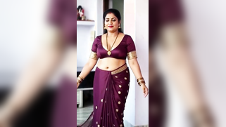 Leaked MMs! Desi Sugar Aunty Drops Sari, Flaunts Fat Tits For Her Out-Of-Town Hubby | XXX Video on AllSex.XXX