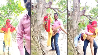 Horny Indie Slut Sneaks Off Into Jungle For Filthy Cock Ride Behind Hubby's Back