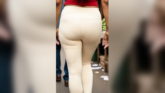 Rich Indian Wifey Teases Her Bodyguard At The Market With That Fat Ass In Leggings | XXX Video on AllSex.XXX