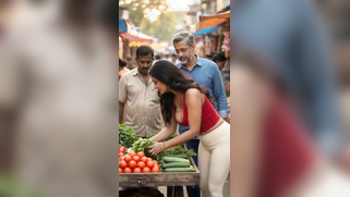 Rich Indian Wifey Teases Her Bodyguard At The Market With That Fat Ass In Leggings | XXX Video on AllSex.XXX