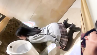 Filthy Lil Chink Slut Turns Into A Human Toilet And Tongues A Pissed-On Urinal | XXX Video on AllSex.XXX