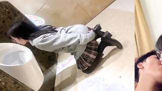 Filthy Lil Chink Slut Turns Into A Human Toilet And Tongues A Pissed-On Urinal | XXX Video on AllSex.XXX