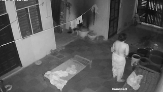 Punjabi Bhabhi Butt-Naked Washing Her Curves Midnight Snagged on CCTV Cam | XXX Video on AllSex.XXX
