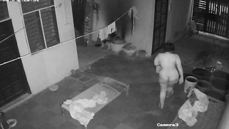 Punjabi Bhabhi Butt-Naked Washing Her Curves Midnight Snagged on CCTV Cam | XXX Video on AllSex.XXX