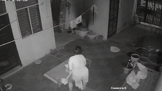 Punjabi Bhabhi Butt-Naked Washing Her Curves Midnight Snagged on CCTV Cam | XXX Video on AllSex.XXX