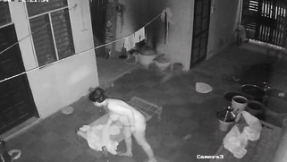 Punjabi Bhabhi Butt-Naked Washing Her Curves Midnight Snagged on CCTV Cam | XXX Video on AllSex.XXX