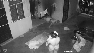 Punjabi Bhabhi Butt-Naked Washing Her Curves Midnight Snagged on CCTV Cam | XXX Video on AllSex.XXX
