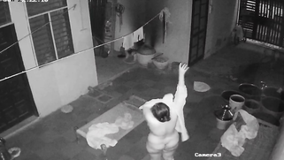 Punjabi Bhabhi Butt-Naked Washing Her Curves Midnight Snagged on CCTV Cam | XXX Video on AllSex.XXX
