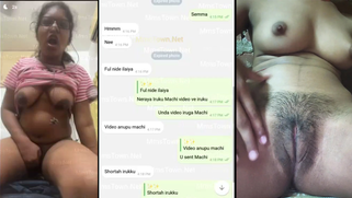 Horny Desi Slut Fingers Her Dripping Pussy on Video Call for Her Lover MMS