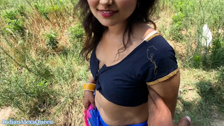 Thick Mallu Auntie Cheats on Hubby and Takes Her Nephew's Hard Cock Outdoors