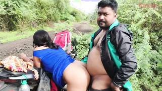 Horny Bhabhi Bent Over Her Scooter in the Jungle Getting Pounded Doggy by Lover | XXX Video on AllSex.XXX