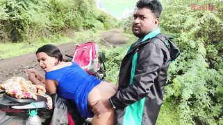 Horny Bhabhi Bent Over Her Scooter in the Jungle Getting Pounded Doggy by Lover | XXX Video on AllSex.XXX